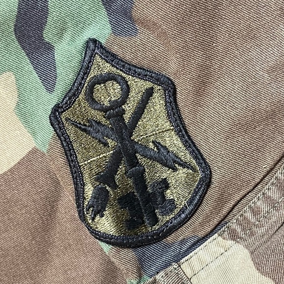 Vintage 1970s US Army Woodland Camo BDU Jacket Pants Set Mens USGI ECWCS -SMALL - Picture 5 of 13